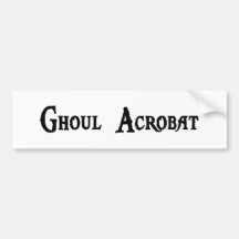 Ghoul-Akrobat-Autoaufkleber