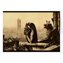 Ghoul Notre Dame, Paris Frankreich 1912 Vintag Grußkarten