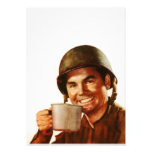 GI Cuppa Joe Personalisierte Ankündigungskarten