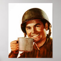 GI Cuppa Joe Plakatdruck