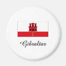 Gibraltar-Flaggen-Entwurf Magnete