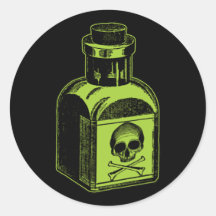 Gift-Flasche Runde Sticker