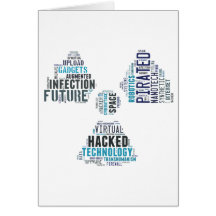 Giftiger Cyberpunk-Hacker Grußkarten