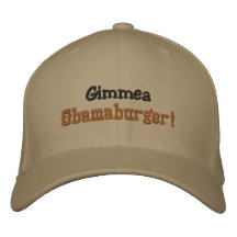 Gimmea Obamaburger! Hut Baseballcap