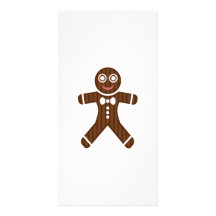 Gingerbread Man Cookie Photo Card Template
