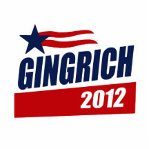 GINGRICH 2012 KAMPAGNEN-FAHNE FOTOSKULPTUREN
