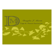 Ginkgo-Yoga mit Monogramm Visitenkarte