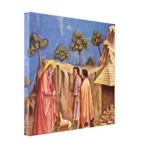 Giotto di Bondone - Josephs Traum Gespannter Galeriedruck