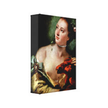 Giovanni Battista Tiepolo - Frau mit einem Papagei Galerie Faltleinwand