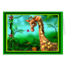 Giraffe Grußkarte
