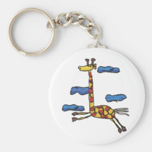 Giraffe unter den Wolken Schlüsselband