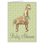 Giraffen-Babyparty-Einladung Grußkarte