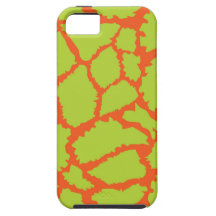 Giraffen-Druck-Koralle/grüner iPhone 5 Kasten iPhone 5 Schutzhülle
