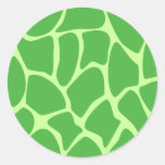 Giraffen-Druck-Muster im Dschungel-Grün Stickers