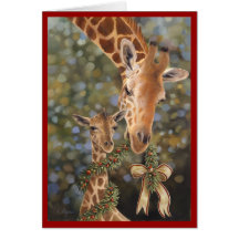 Giraffen-Feiertags-Karte