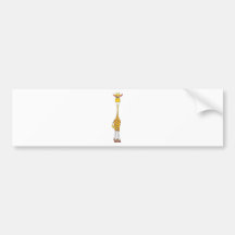 Giraffen-Gelb Auto Sticker