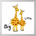 Giraffen-Kleinkind-Plakat
