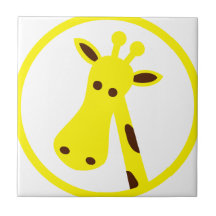 Giraffen-Kopf Kachel