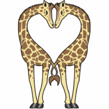 Giraffen-Liebe Fotofigur