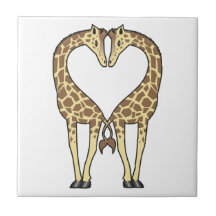 Giraffen-Liebe Keramikfliesen