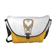 Giraffen-Liebe Kurier Tasche