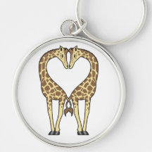 Giraffen-Liebe Schlüsselbänder