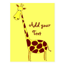 Giraffen-Postkarten