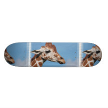 Giraffen-Profil-Skateboard Personalisierte Decks