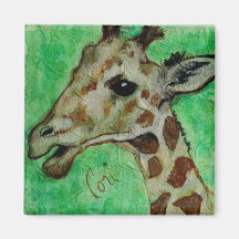 Giraffen-Tiertier-Kunst-Magnet