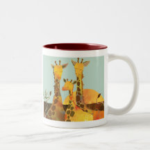 Giraffenfamilie Tee Haferl