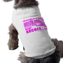 Girls Archers : Pink Greatest Archer Doggie Tee Shirt