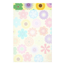 Girly Blumen-Power-buntes Blumenmuster Personalisiertes Druckpapier