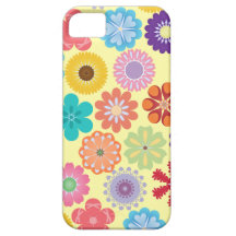 Girly Blumen-Power-buntes Blumenmuster iPhone 5 Hüllen
