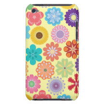 Girly Blumen-Power-buntes Blumenmuster Case-Mate iPod Touch Hülle