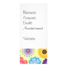 Girly Blumen-Power-buntes Blumenmuster Kartendruck