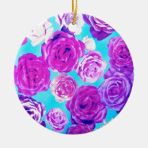 Girly Blumen Weihnachtsbaum Ornamente