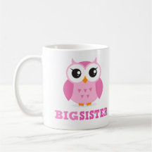Girly große Schwester der niedlichen rosa Cartoone Kaffee Haferl
