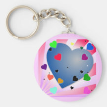 GIRLY HERZ-BUNTE GLÜCKLICHE LIEBE DES HERZ-heart-3 Schlüsselband