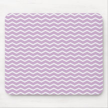 Girly lila Zickzack Muster Mauspad