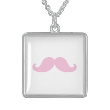 Girly rosa Schnurrbart Personalisierter Schmuck
