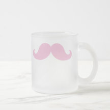 Girly rosa Schnurrbart Tee Tasse