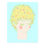 Girly Typ Postkarte