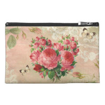 Girly Vintage Rosen-Herz-Collage