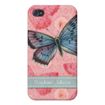 Girly Vintage viktorianische personalisierte Schme iPhone 4 Hüllen