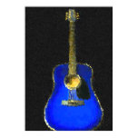 Gitarre im Blau poster