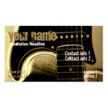 Gitarre Latte Visitenkarte