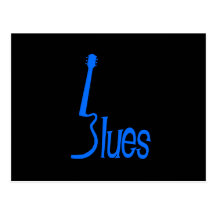 Gitarren-Blues Postkarten
