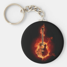 Gitarren-Flammen Schlüsselband