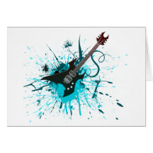 Gitarren-Graffiti - Emo Rockmusik-Band-Alternative Grußkarten