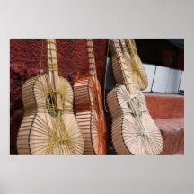 Gitarren-Herstellung Posterdruck